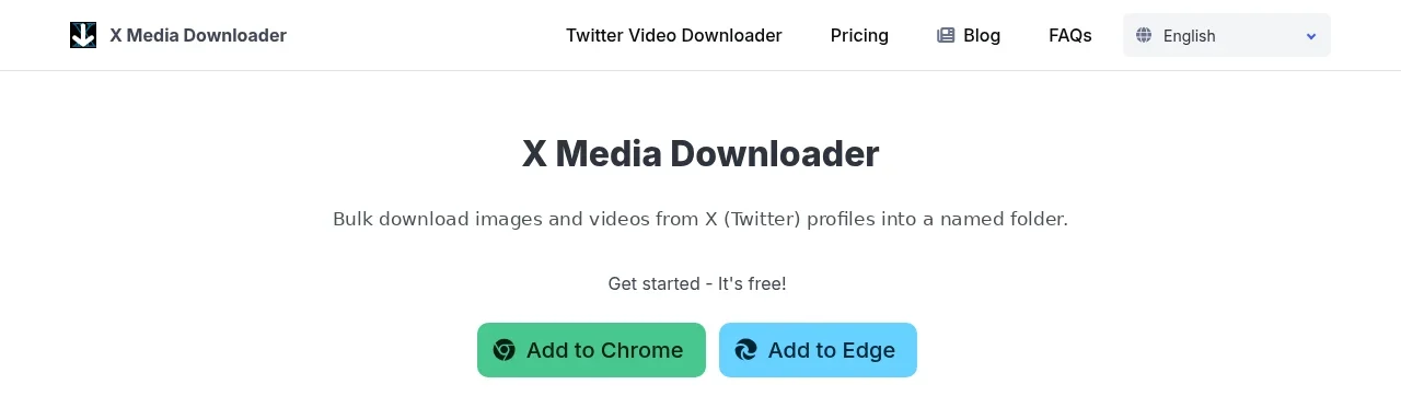 X Media Downloader screenshot 1 of 1